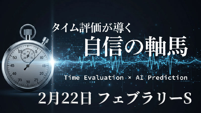 【東京11R】爆発力と安定感を兼ね備えた砂の新星 タイム評価が導く自信の軸馬~2月22日~