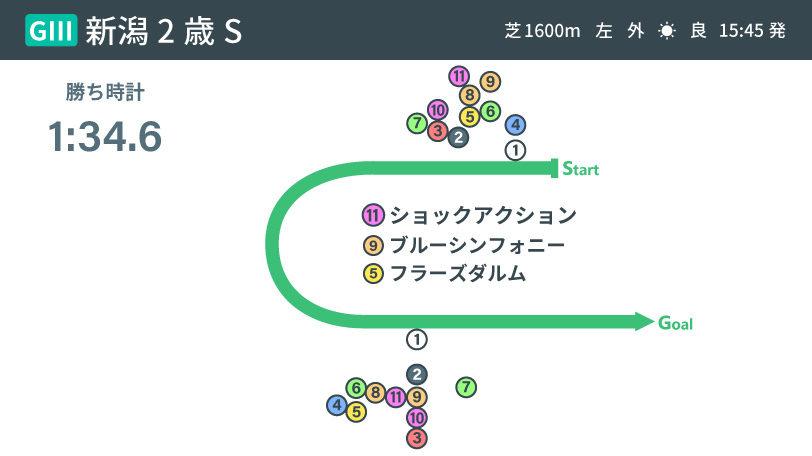 【新潟2歳S】ショックアクションの見事差し切り ゴドルフィンのワンツーも明暗を分けたポイントとは