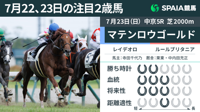 注目2歳馬】若さを見せながらも勝ち切ったマテンロウゴールド