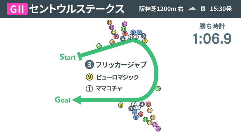 【セントウルS回顧】フリッカージャブ、スプリンターズSへ向け完成の域 自制欠いたピューロマジックは次走に期待