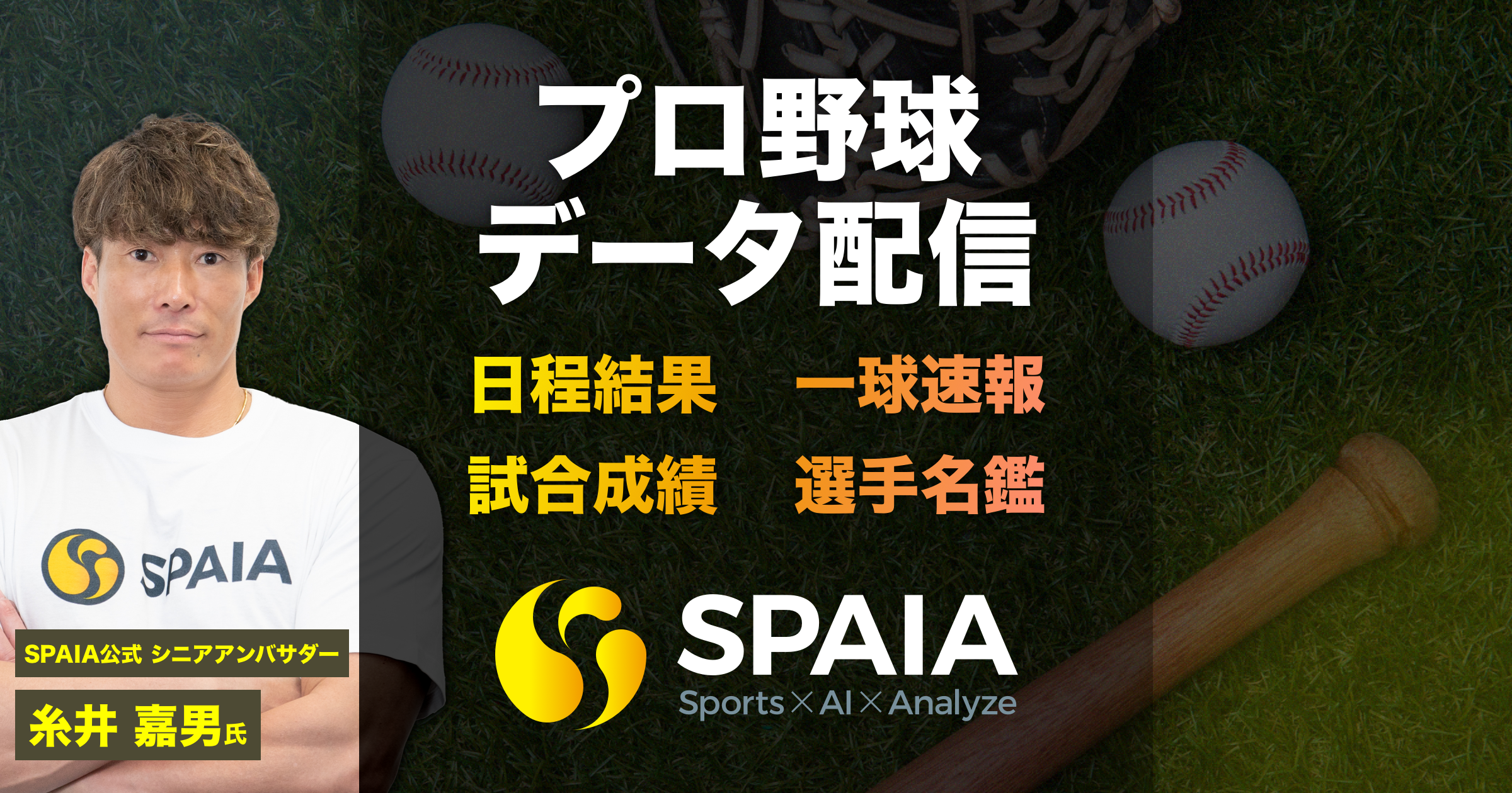 プロ野球 選手名鑑｜スポーツ×AI×データ解析【SPAIA】スパイア
