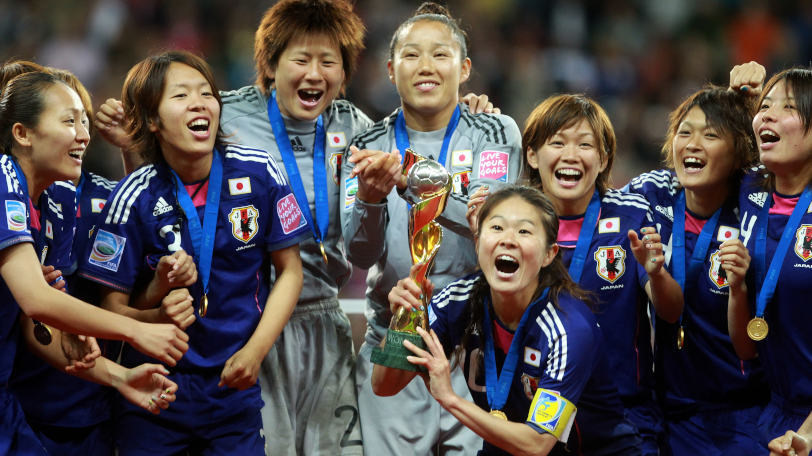 2011年女子サッカーワールドカップで優勝したなでしこジャパン,Ⓒゲッティイメージズ