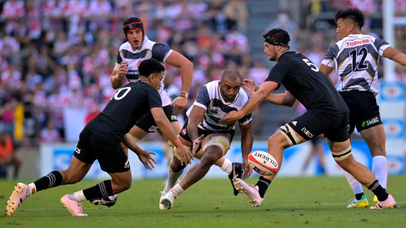 7月8日のAll Blacks XV戦に出場したリーチマイケル,Ⓒゲッティイメージズ