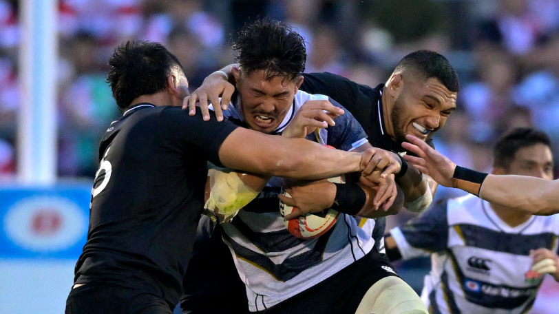 7月8日のAll Blacks XV戦に出場した姫野和樹,Ⓒゲッティイメージズ