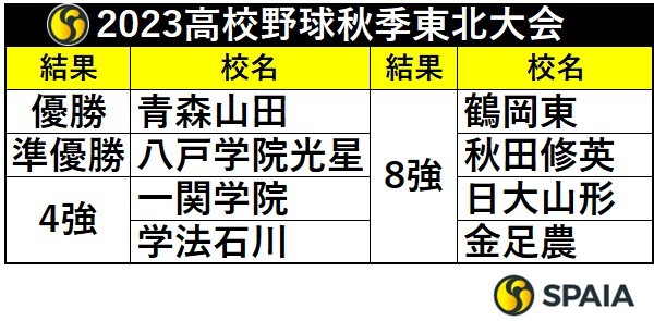 2023年高校野球秋季東北大会