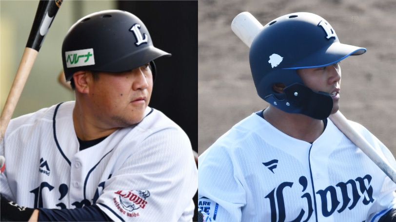 西武の中村剛也と蛭間拓哉,ⒸSPAIA