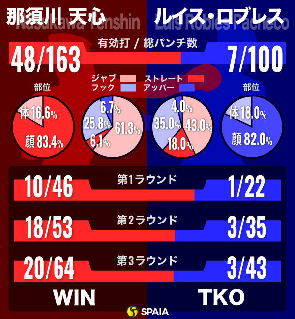 那須川天心のロブレス戦インフォグラフィック