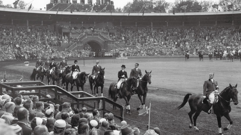 1956年ストックホルムで開催された馬術競技