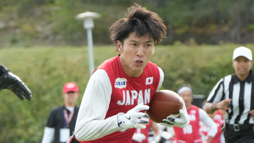 男子日本代表の中山勲,日本アメリカンフットボール協会提供