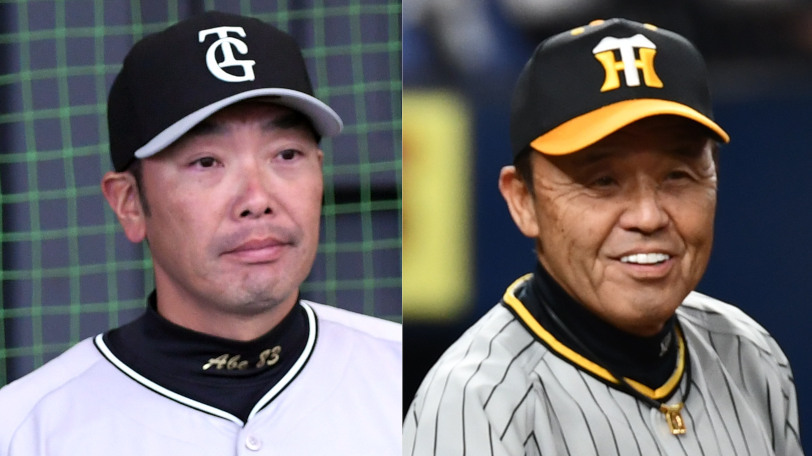 巨人・阿部慎之助監督と阪神・岡田彰布監督,ⒸSPAIA