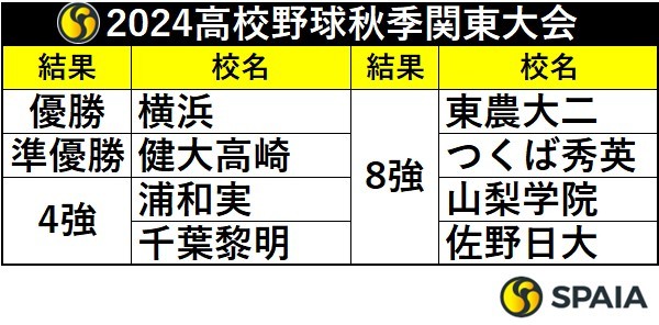 2024年高校野球秋季関東大会