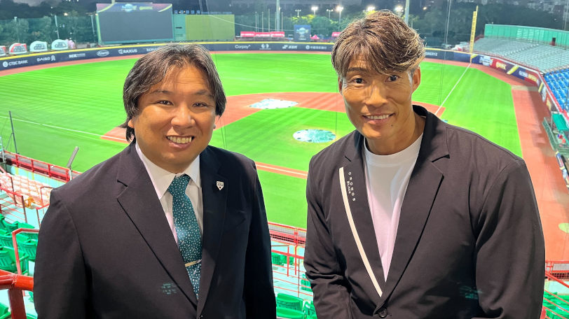 里崎智也氏と糸井嘉男氏,提供写真