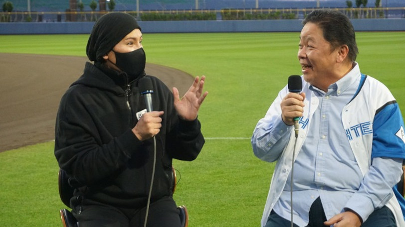 日本ハムの新庄剛志監督と伊集院光さん,GAORA提供