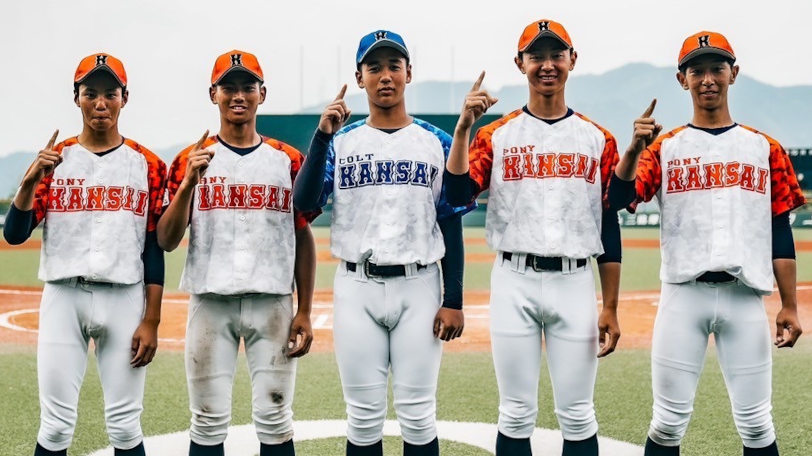 日本代表に選ばれた関メディの選手たち,関メディベースボール学院提供