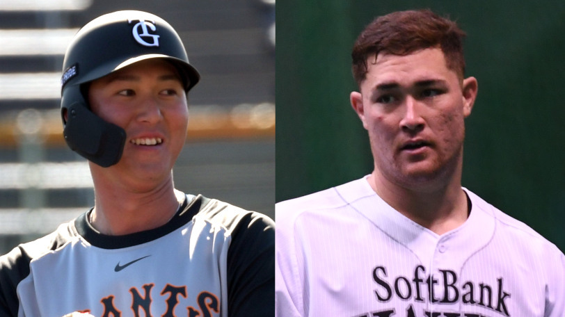 巨人・秋広優人とソフトバンク・リチャード,ⒸSPAIA