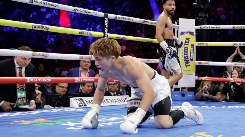 カルデナスにダウンを喫した井上尚弥,Ⓒゲッティイメージズ