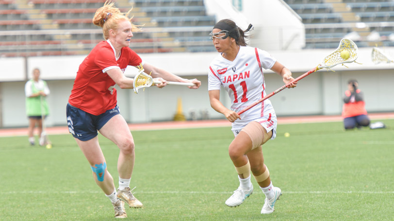 SIXES女子日本代表の中澤こころ,Ⓒ日本ラクロス協会