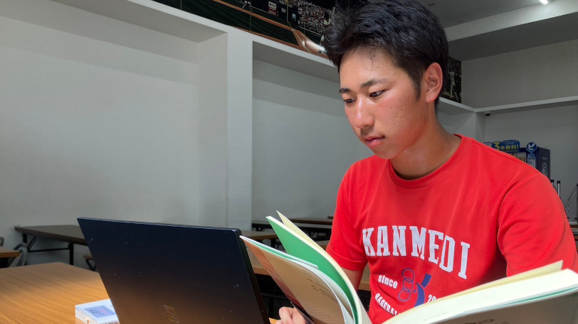 関メディ大学通信科の速見魁星捕手,関メディベースボール学院提供