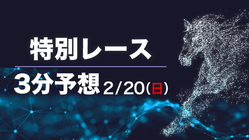 【日曜3分レース予想】フェブラリーSだけじゃない注目4鞍！　日曜の編集部オススメ馬【SPAIA競馬有料会員限定】
