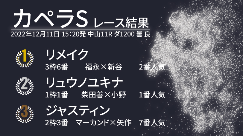 2022年カペラS結果,ⒸSPAIA