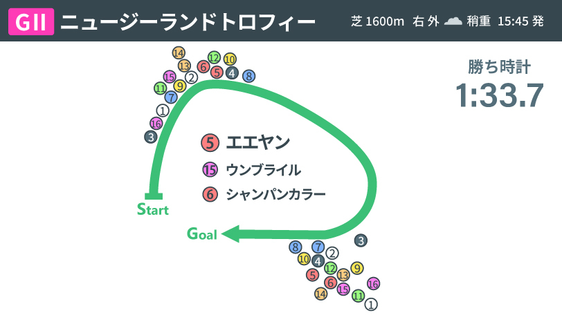 【ニュージーランドT】中山マイル適性抜群のエエヤン3連勝！　1番人気7着ドルチェモアの敗因は