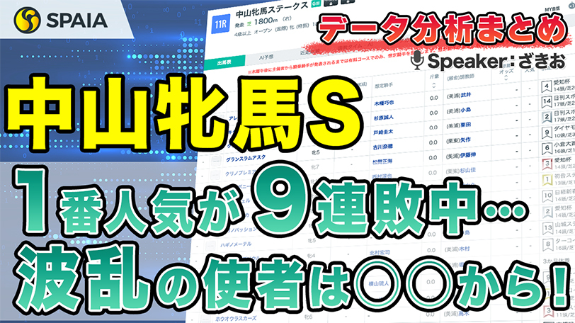 【中山牝馬Sデータ分析】中心は4、5歳も選び方がカギ？　前走クラス別成績などデータで徹底分析【動画あり】