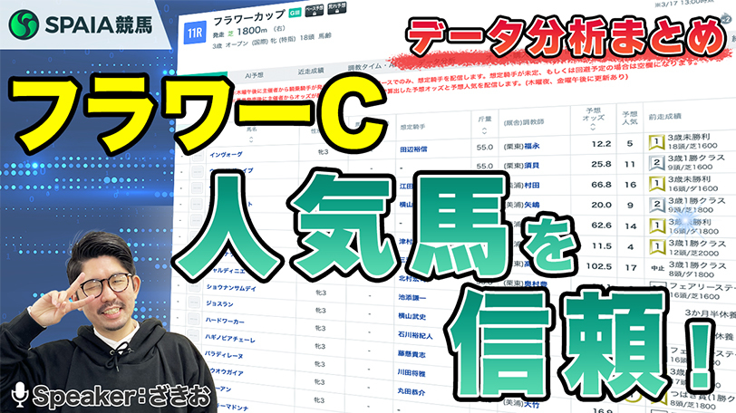【フラワーカップ2025 データ分析】難解なイメージも単勝4倍未満は単複プラス回収！前走距離にも美味しいデータ【動画あり】