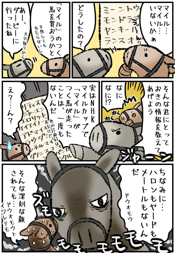 2025年NHKマイルC 難解すぎる“荒れるGⅠ,ⒸSPAIA(作画・キナ酸ラクトン)