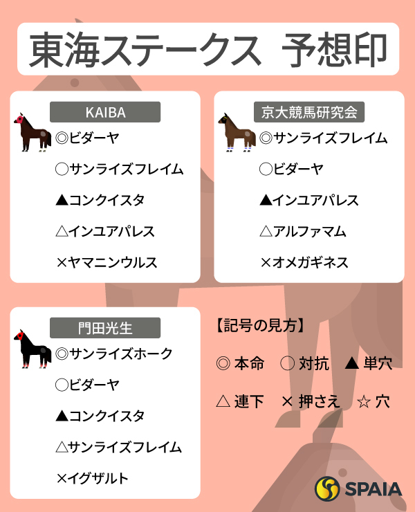 2025年東海SのSPAIA予想まとめ,ⒸSPAIA