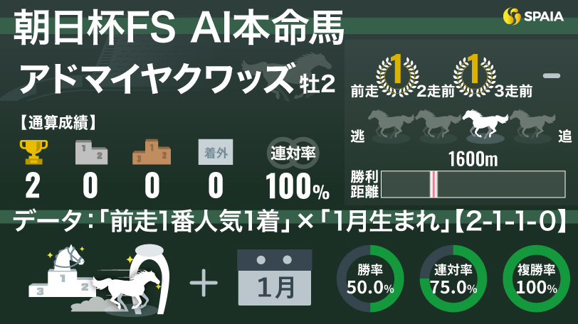 2025年朝日杯FS AI本命馬 アドマイヤクワッズ,ⒸSPAIA