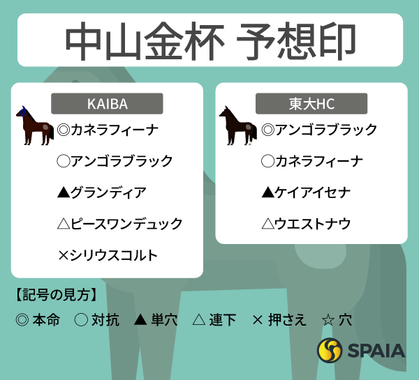 2026年中山金杯のSPAIA予想まとめ,ⒸSPAIA