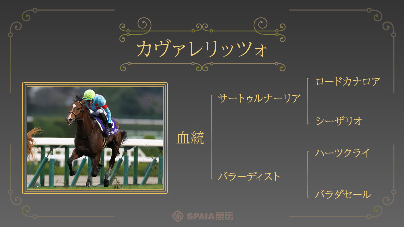 皐月賞の血統注目馬カヴァレリッツォ,ⒸSPAIA