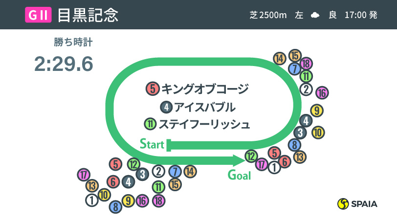 2020年目黒記念位置取りインフォグラフィックⒸSPAIA