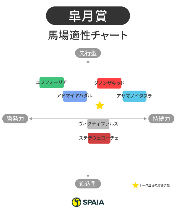 馬場適性チャートⒸSPAIA