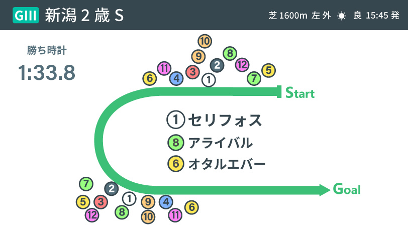 【新潟2歳S】最後まで踏ん張ったセリフォス　見せたダイワメジャー産駒の一流馬らしさ
