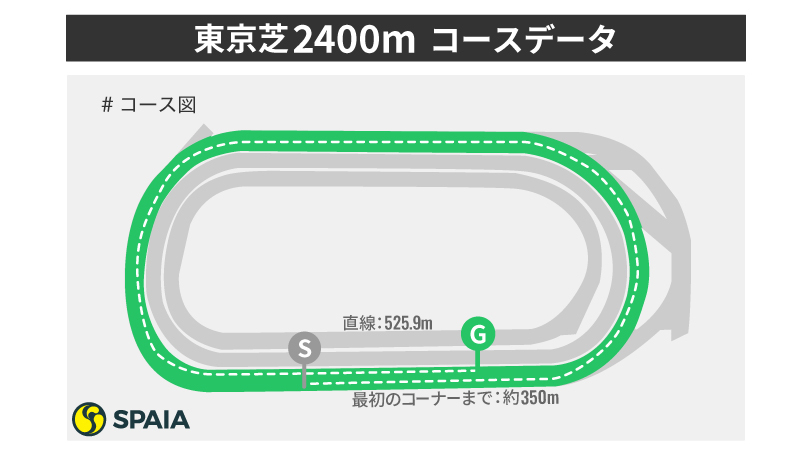 東京芝2400mコース図,ⒸSPAIA