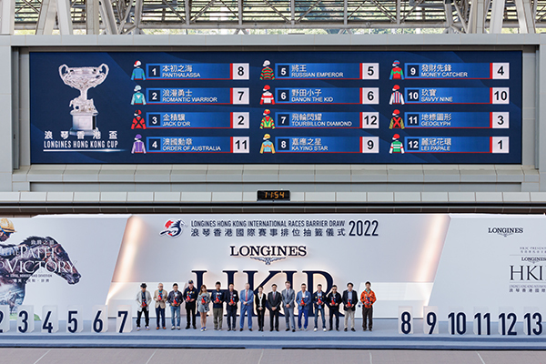 2022年香港カップ枠順発表,ⒸSPAIA（撮影：三木俊幸）