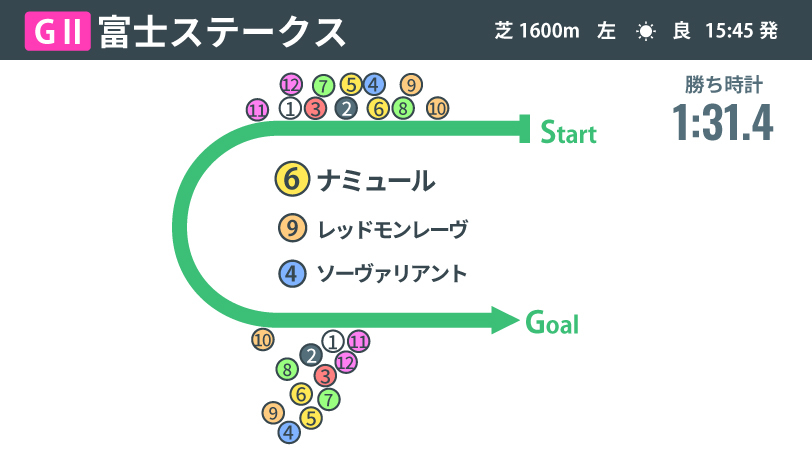 【富士S回顧】ナミュールが好走パターンで重賞2勝目を挙げる　キョウエイマーチら名牝が育む牝系という大樹