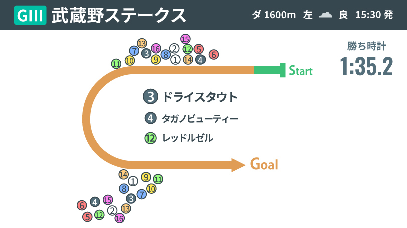 【武蔵野S回顧】ドライスタウトが距離を克服し快勝　絶好調シニスターミニスター産駒の得意パターンとは