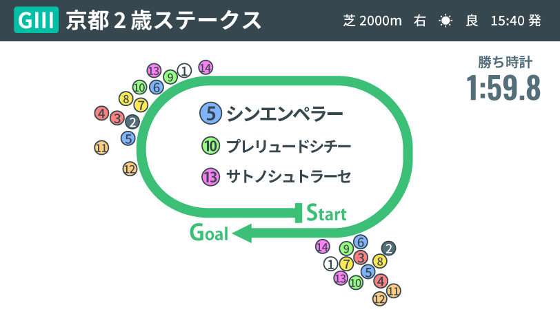 【京都2歳S回顧】真の適性は未知も奥はある　新馬戦と異なる形で連勝したシンエンペラー