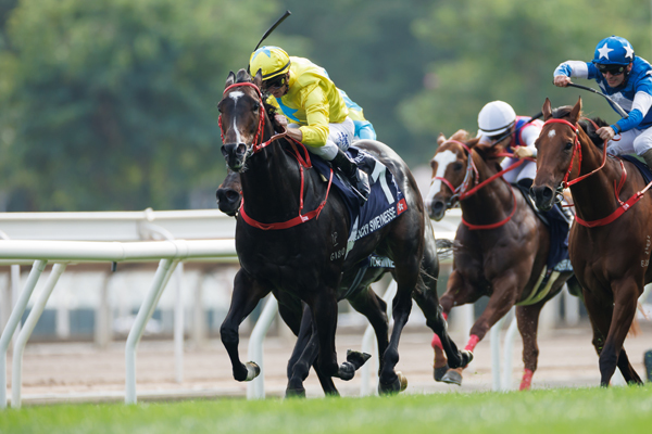 2023年香港スプリント勝ち馬ラッキースワイネス,ⒸSPAIA（撮影：三木俊幸）