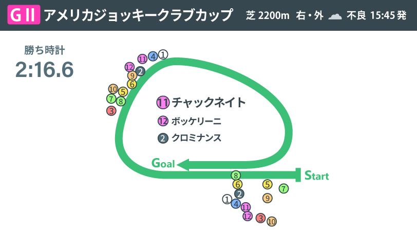 【AJCC回顧】スタミナ比べで驚異の差しかえし　不良馬場で見えたチャックネイトの底力