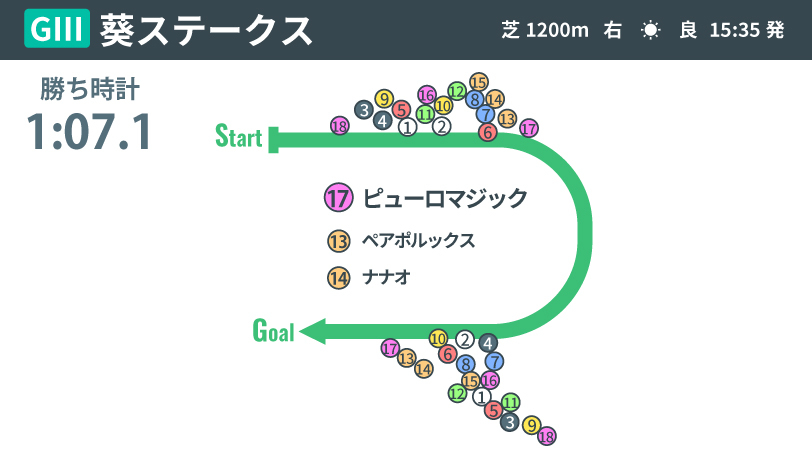 【葵S回顧】初手の意思表示で勝負あり！高速馬場で輝いたピューロマジックの耐久力　勝ち馬以外では3着ナナオに注目