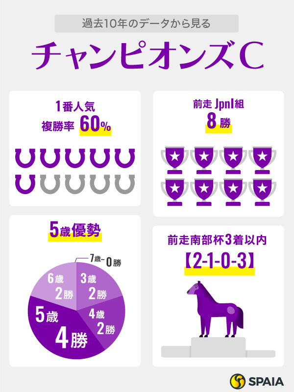 過去10年のデータから見るチャンピオンズC,ⒸSPAIA