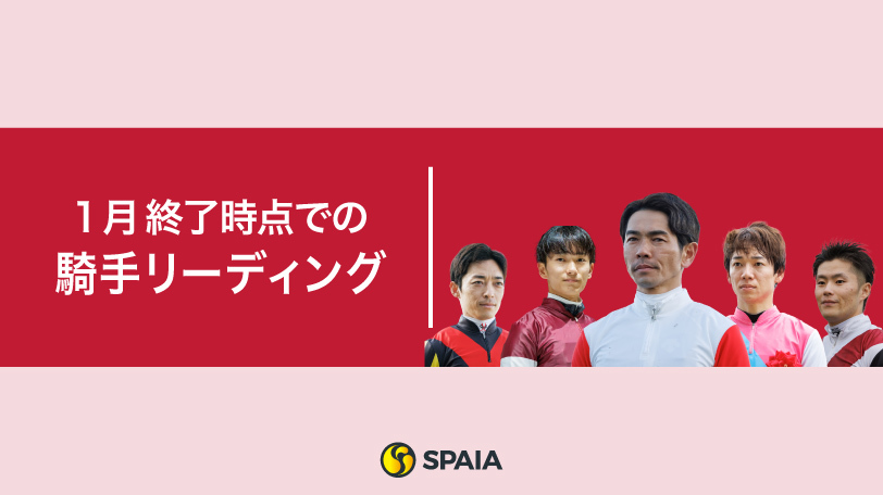 2025年1月終了時点での騎手リーディング顔ぶれ,ⒸSPAIA