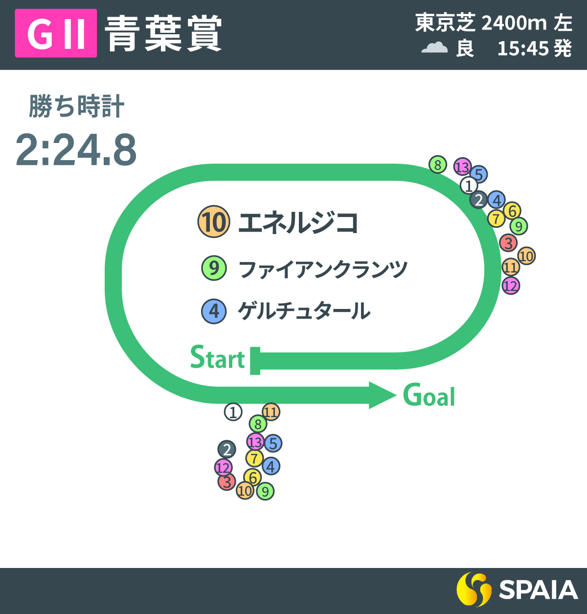 2025年青葉賞、レース回顧,ⒸSPAIA