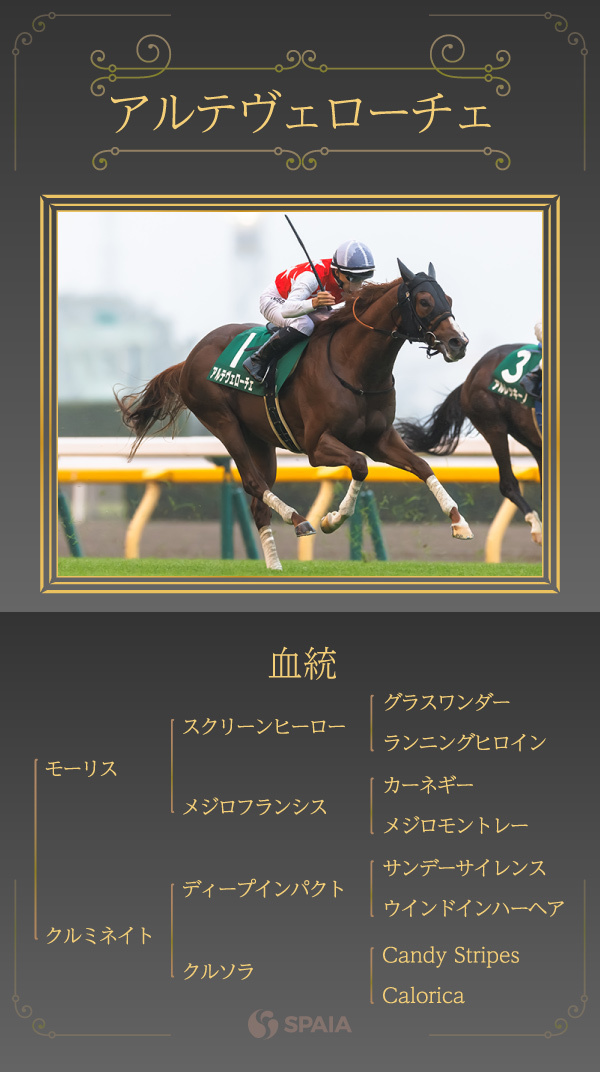 アルテヴェローチェの血統,ⒸSPAIA