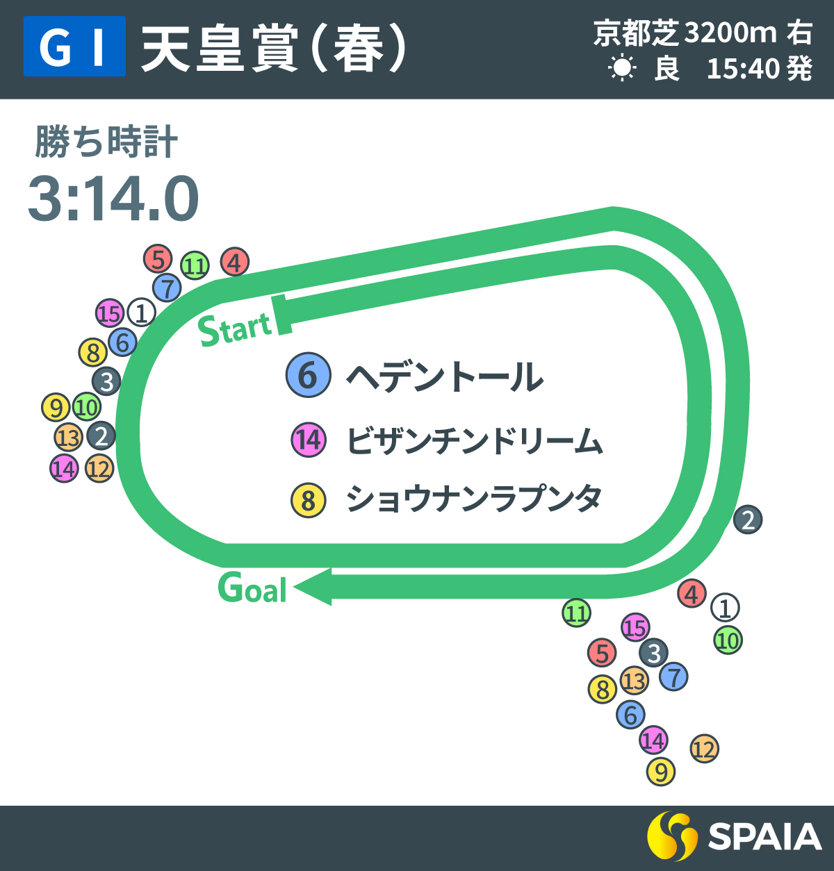 2025年天皇賞(春)レース回顧,ⒸSPAIA