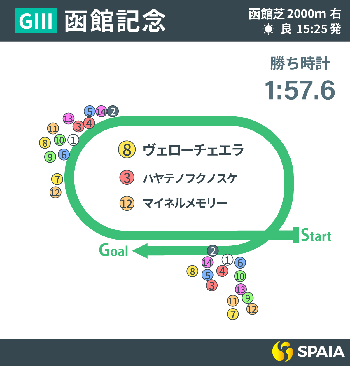 2025年函館記念、レース回顧,ⒸSPAIA
