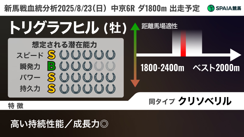 3代母はキャサリーンパー、活躍馬多数の一族にまたも砂の大物候補登場　血統で見抜く新馬の力
